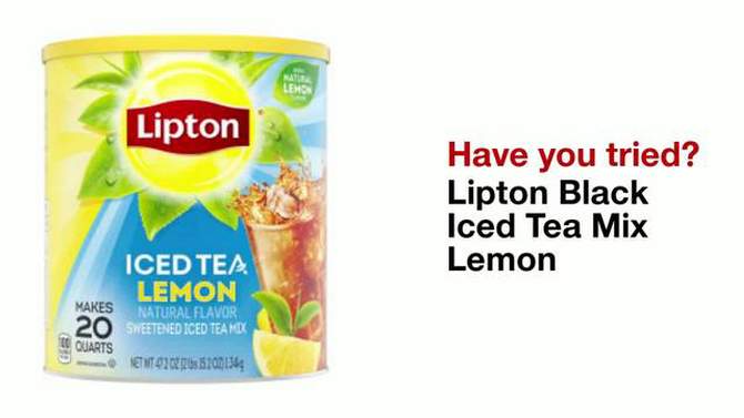 Lipton Lemon Sweetened Iced Tea Mix - 50.3oz, 2 of 7, play video