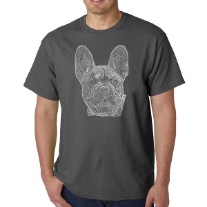 LA Pop Art Men's Word Art T-shirt - French Bulldog - 1 of 4