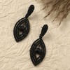 SOHI Women's Onyx Black Crystal Hanging Eye Drop Earrings - 2 of 4