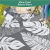 Waterproof Outdoor Reversible Rug, Boho Leaves Plastic Straw Mat for Patio, RV, Deck, or Beach - 3 of 4