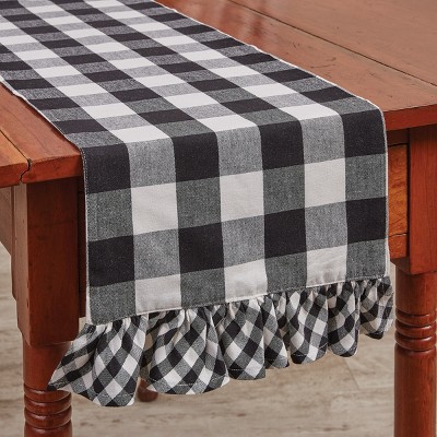 Park Designs Buffalo Check Ruffled Table Runners