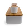 MegaChef Kitchen 4 Piece Bamboo Storage and Organization Canister Set in White - 2 of 4