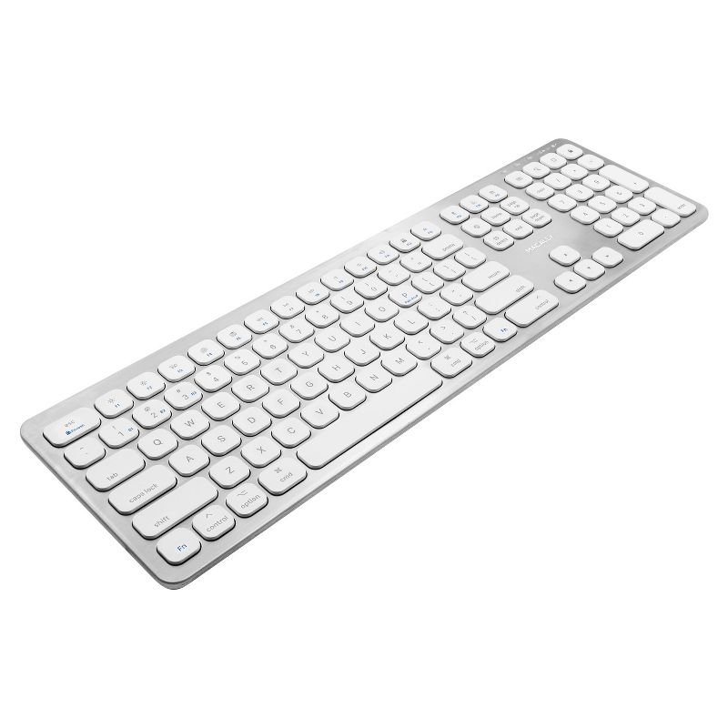 Macally Wireless 3 Devices Bluetooth Rechargeable Aluminum Full Keyboard, 3 of 10