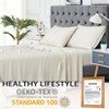 King Size 4 Piece Sheet Set, Bamboo Fiber Soft Comfy Breathable Bed Sheets Set Wrinkle-Free Hotel Bedding Bed Sheets Pillowcase Set with 16" Pockets - 3 of 4
