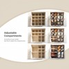 WeThinkStorage Adjustable Fabric Storage Bin with Clear Cover and Dividers Ivory - 3 of 4