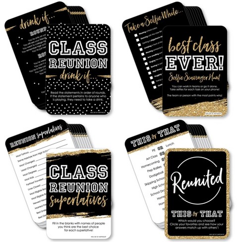 Reunited Classmate Bingo Cards and Markers School Class Reunion Party Bingo  Game Set of 18 