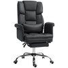 NicBex Office Chair Modern PU Leather Rotatable Executive Chair Ergonomic Chair with Casters, Footrest and Lumbar Support for Office, Study - 3 of 4