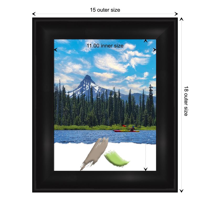 Amanti Art Grand Black Narrow Picture Frame, 4 of 6