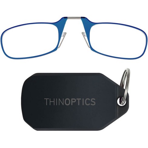 Thinoptics Armless Reading Glasses With Keychain Case 1.00 Blue black Target