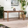 NicBex Outdoor Patio Dining Table with Umbrella Hole for 6 Person Patio Acacia Wood Table for Garden,Backyard - 2 of 4