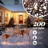 VINGLI Lighted Reindeer Christmas Decoration 2-Piece Deer Family Set for Outdoor Decor, Pre-lit 200 LED Christmas Deers-Brown - 4 of 4