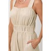 Women's Suede Wide Leg Jumpsuit - mystree - 4 of 4