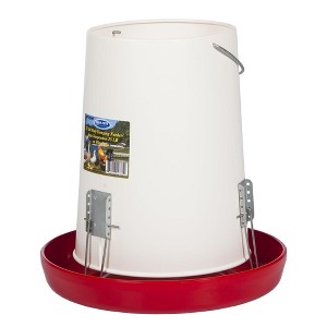 FARM-TUFF Durable Outdoor Hanging Plastic Automatic Poultry Feeder with Customizable Flow Rates for Chickens - 1 of 1