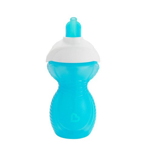 Munchkin Any Angle Click Lock Weighted Straw Cup, Blue, 10 oz