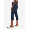 Jessica London Women's Plus Size Everyday Stretch Cotton Capri Legging - 4 of 4