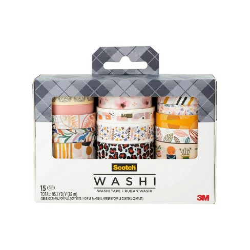 Scotch Washi Tape 6-Pack - Black - 9398825