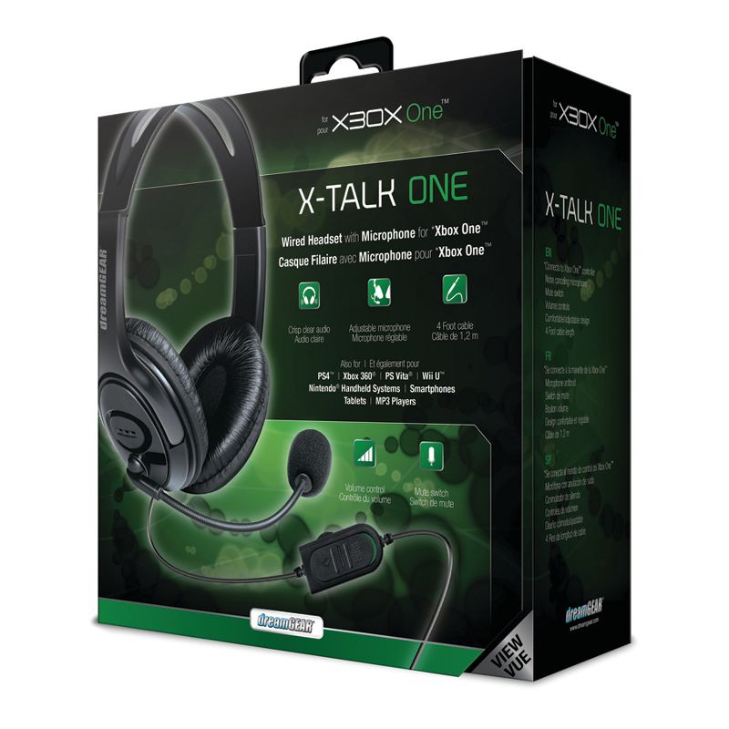 dreamGEAR® X-Talk One Wired Gaming Headset with Microphone for Xbox One®, Black, 2 of 4