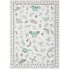 Acekool Floral Insect Area Rug - Washable 5x7 Non-Slip Carpet for Bedroom & Living Room - 2 of 4