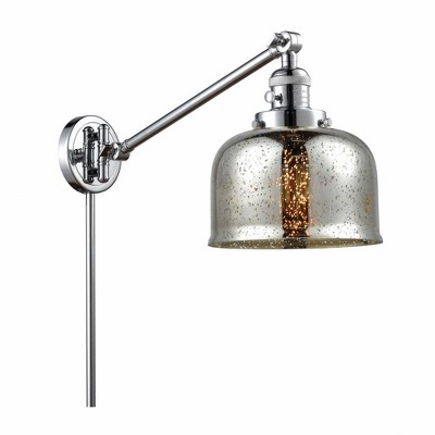 Bell - 1 Light Swing Arm Wall Sconce In Industrial Style-25 Inches Tall and 8 Inches Wide