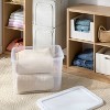 70qt Clear Storage Box with White Lid - Brightroom™ - 2 of 3