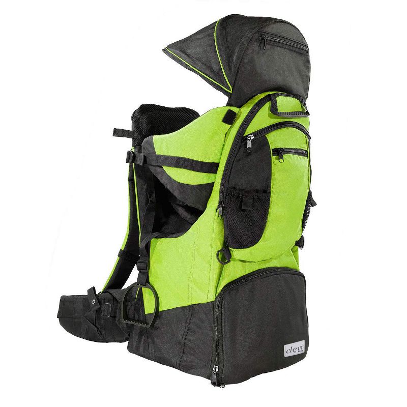 ClevrPlus Deluxe Outdoor Child Backpack Baby Carrier Light Outdoor Hiking, Green, 3 of 8