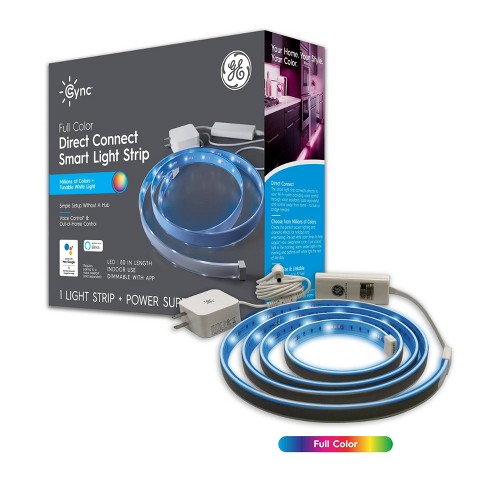 GE CYNC Smart Color Changing Light Strip + Power Supply