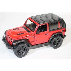 KiNSMART - Jeep Wrangler Rubicon Off Road 4x4 5 inch 1:34 Scale Die Cast Model Replica Toy Car (Red Hardtop) - 1 of 4