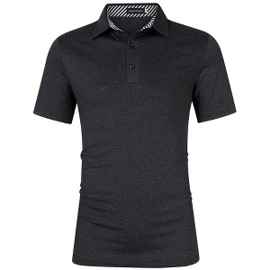 Golf Shirts for Men,Long Sleeve,Polo,Casual Collared T-Shirt,Stylish Quick Dry Polo Shirt - 1 of 4