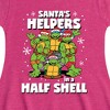 Girls' - Teenage Mutant Ninja Turtles - Santas Helpers In A Half Shell Fit & Flair Cap Sleeve Dress - 2 of 2