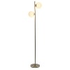 66" Tall Mid-Century Modern Tree Floor Lamp with Dual White Glass Globe Shade - Simple Design - 2 of 4