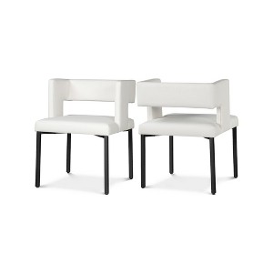 Meridian Furniture,Caleb Velvet Dining Chair, Set of 2 - 1 of 4