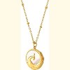 Clotth 18K Gold–Plated White Seashell Pendant Necklace Collection – French-Inspired Titanium Steel Jewelry for Women - 2 of 4