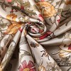 Anna-Kaci Women's Satin Floral Print Square Scarf with Elegant Vintage Inspired Design - 27.5IN×27.5IN - 3 of 4