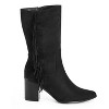 Women's Plus Size WIDE FIT Tassel Mid Boot - black | CITY CHIC - 3 of 4
