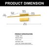 DORESshop 24 in. 1-Light 16-Watt Gold Integrated LED Vanity Light, Modern Bathroom Wall Sconce Light Bar for Mirror - 4 of 4