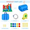 130.00"Outsunny 6-in-1 Kids Bounce House Inflatable Water Slide with Pool, Water Cannon, Climbing Wall, Inflator Included,Multicolor - 3 of 4