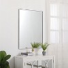 Elegant Lighting Metal frame rectangle mirror 27 inch in silver - 3 of 4