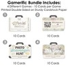 Big Dot of Happiness World Awaits - 4 Travel Themed Party Games - 10 Cards Each - Gamerific Bundle - 3 of 4