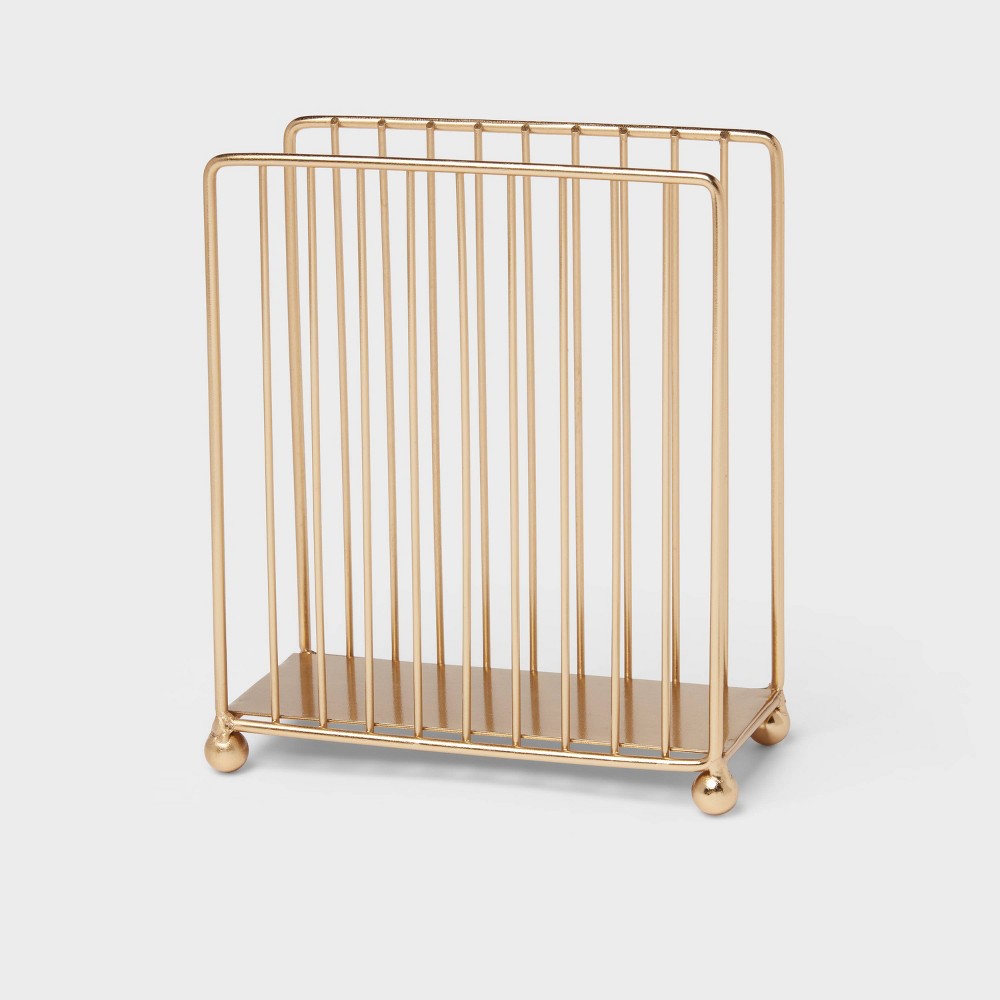 Delavan Collection Metal Wire Napkin Holder Gold - Thresholdâ„¢