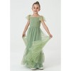 2Bunnies Girls' Vintage Boho Smocked Bodice Ruffle Dress - 4 of 4
