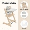 Stokke Tripp Trapp High Chair 2 with Adjustable Baby Set, Cushion, and Removable Tray - 4 of 4