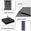15ft Patio Umbrella with Solar Lights for Deck, Pool, Garden - 3 of 4