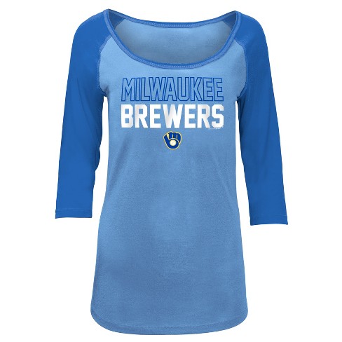 MLB Milwaukee Brewers Women's Play Ball Fashion Jersey - XS