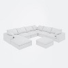 Large size modular cloud sofa 8 seater down sofa bed apartment living room sofa (8seater) - 3 of 4