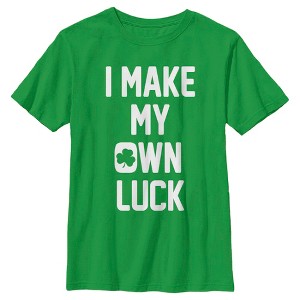 Boy's Lost Gods St. Patrick's Day I Make My Own Luck T-Shirt - 1 of 4