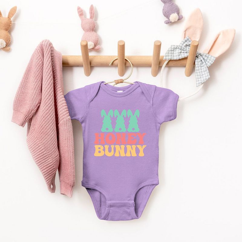 The Juniper Shop Honey Bunny Bunny Tails Baby Bodysuit, 2 of 3
