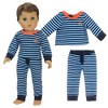 Sophia’s Pajama Shirt and Pants 2 Piece Set for 18" Boy Dolls - 3 of 4