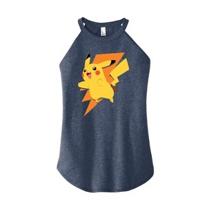 Women's - Pokémon - Pikachu Bolt Graphic High Neck Tank - 1 of 3