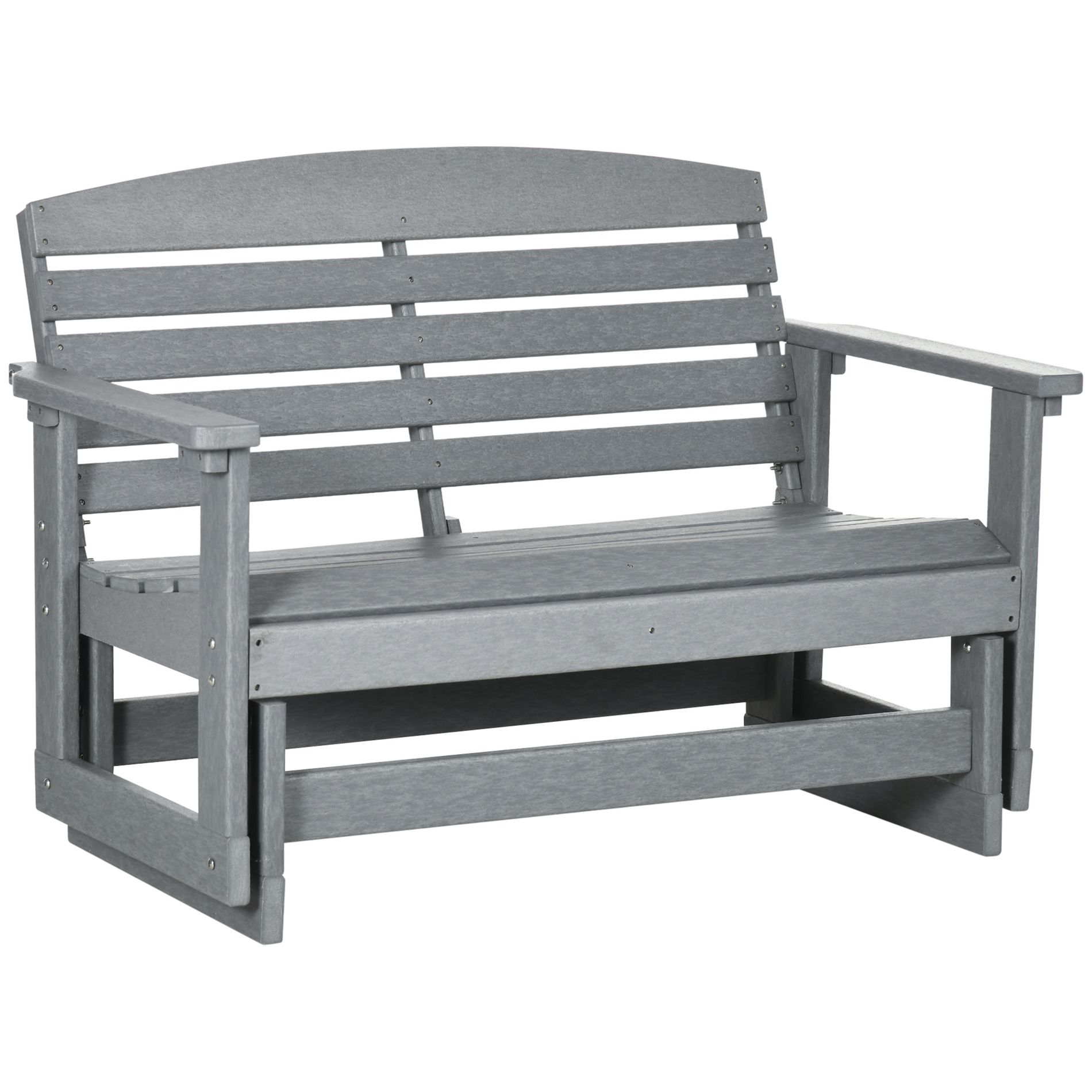 Dexmalle Light Gray Patio Swing Rocking Chair
