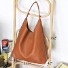 Hobo Bags for Women Soft Vegan Leather Shoulder Handbag Slouchy Tote Purses - 2 of 4